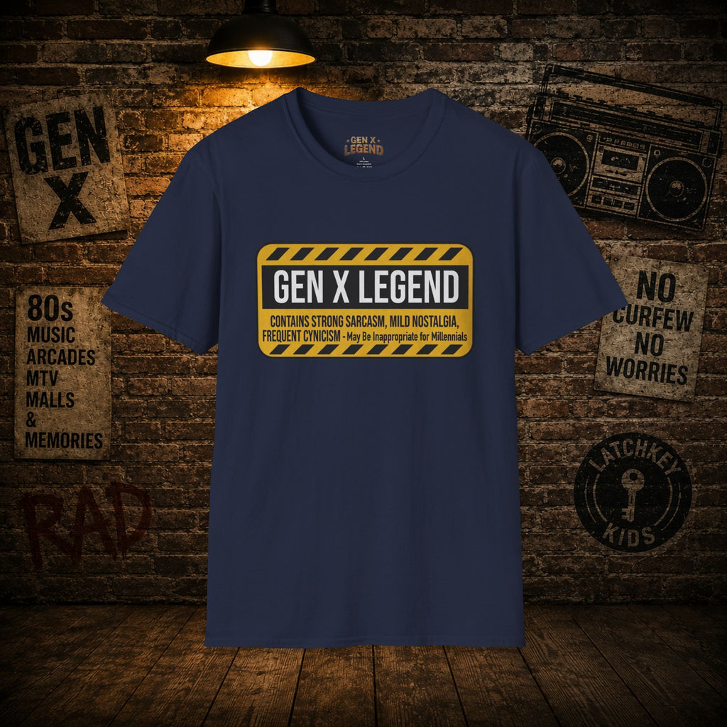 Gen X Legend T-Shirt — 'Contains Strong Sarcasm'