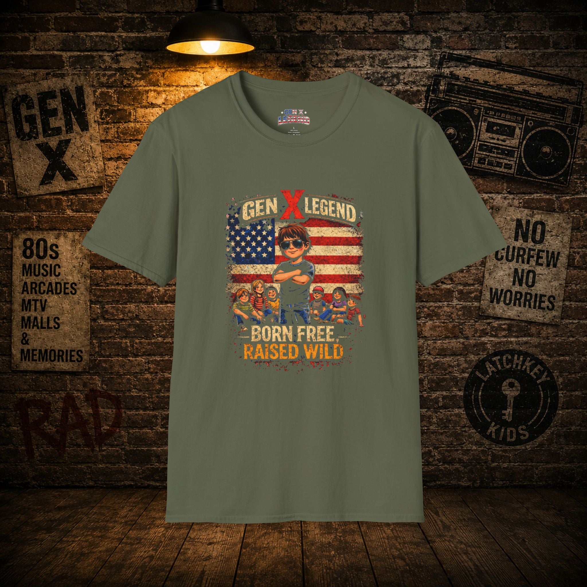 Gen X Legend T-Shirt — 'Born Free Raised Wild'