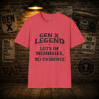 Gen X Legend T-Shirt — 'No Evidence'
