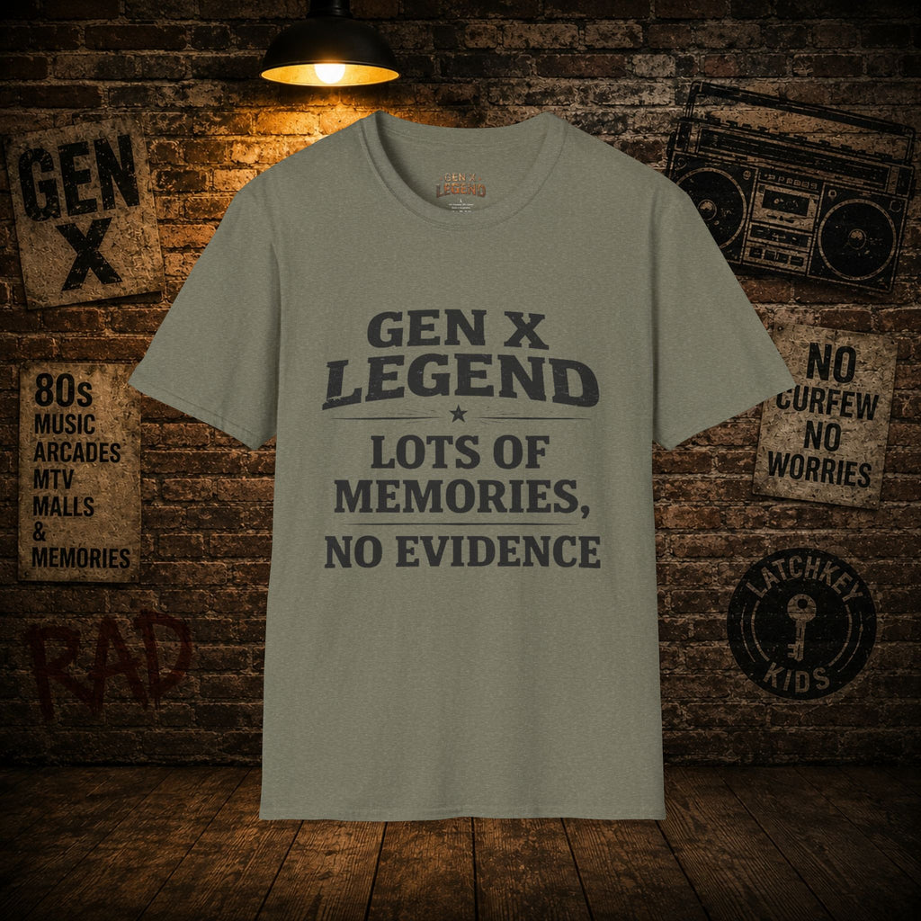 Gen X Legend T-Shirt — 'No Evidence'