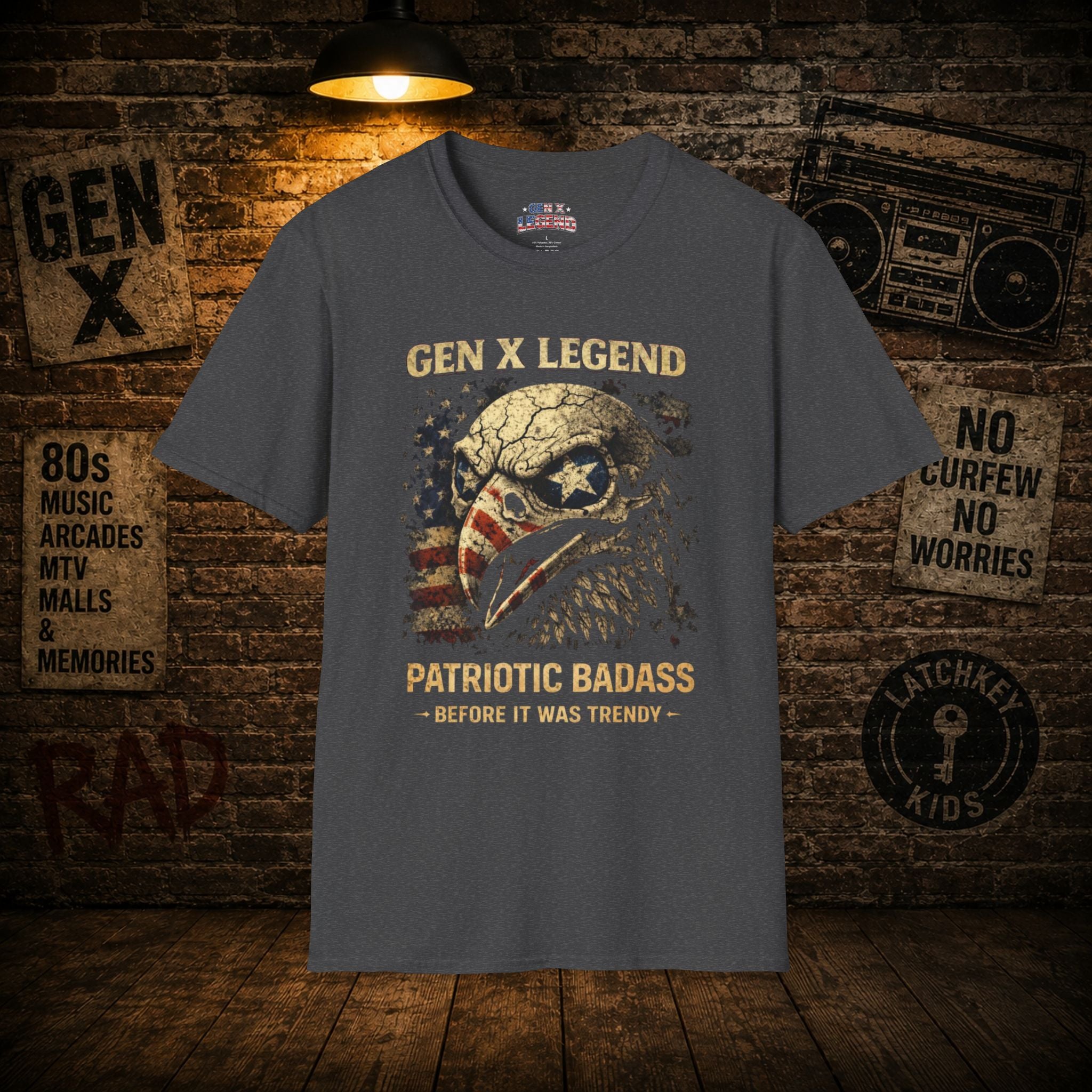 Gen X Legend T-Shirt — 'Patriotic' American Flag Tee
