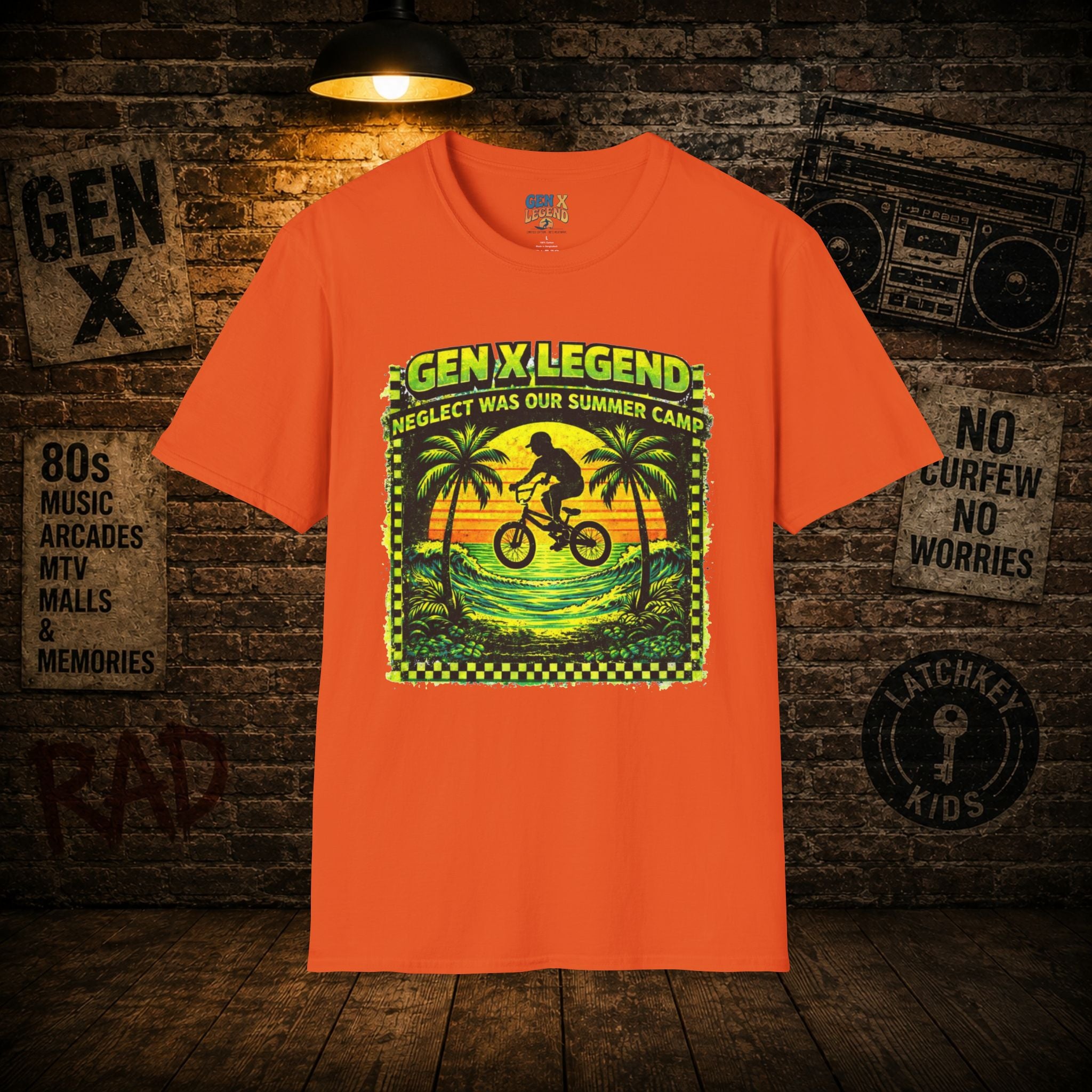 Gen X Legend T-Shirt — 80's Heatwave - 'Summer Camp'