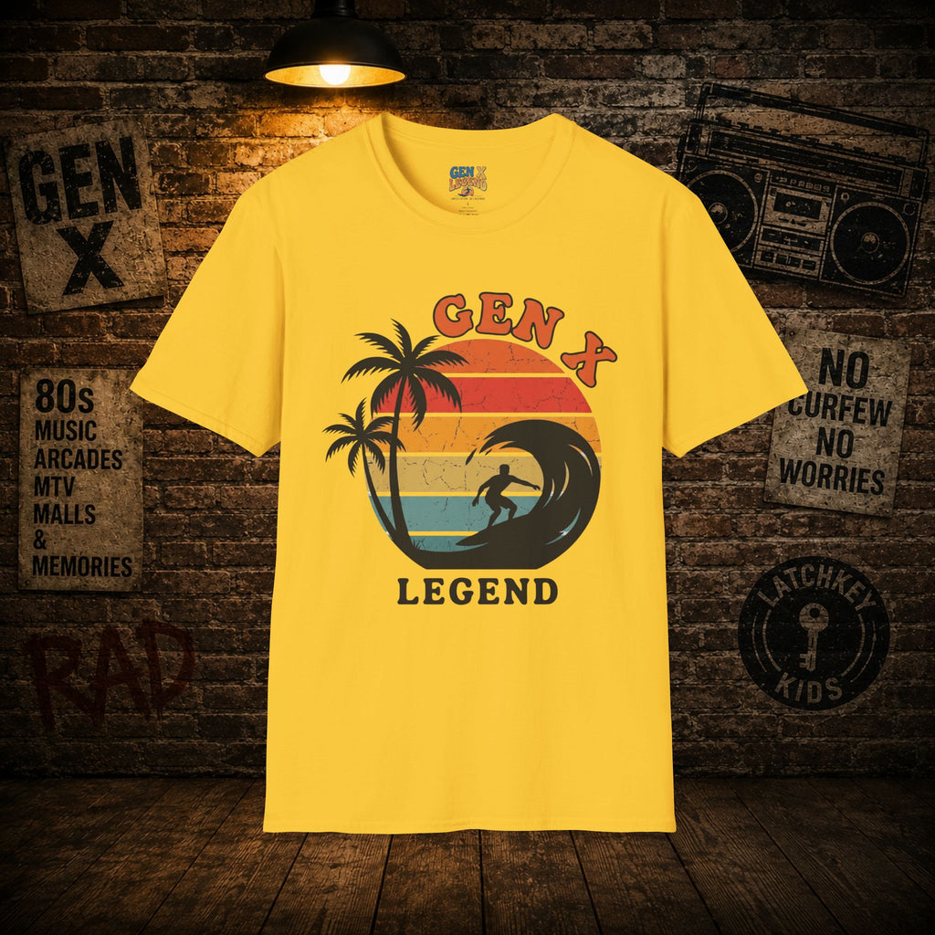 Gen X Legend T-Shirt — 80's Heatwave - 'Pacific Surf'
