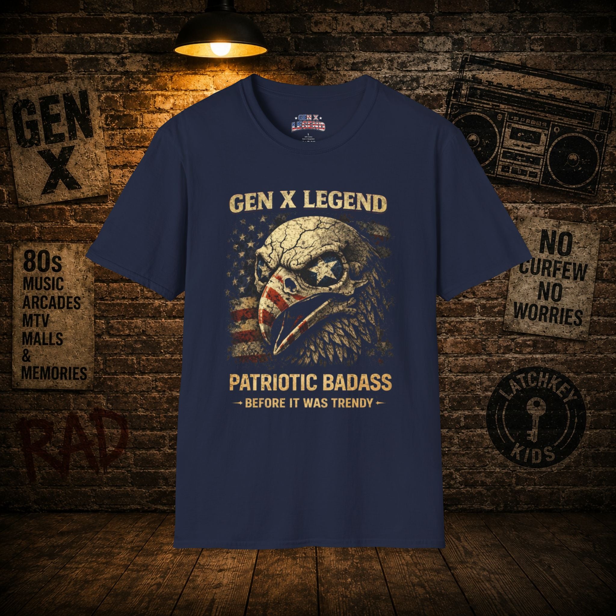 Gen X Legend T-Shirt — 'Patriotic' American Flag Tee