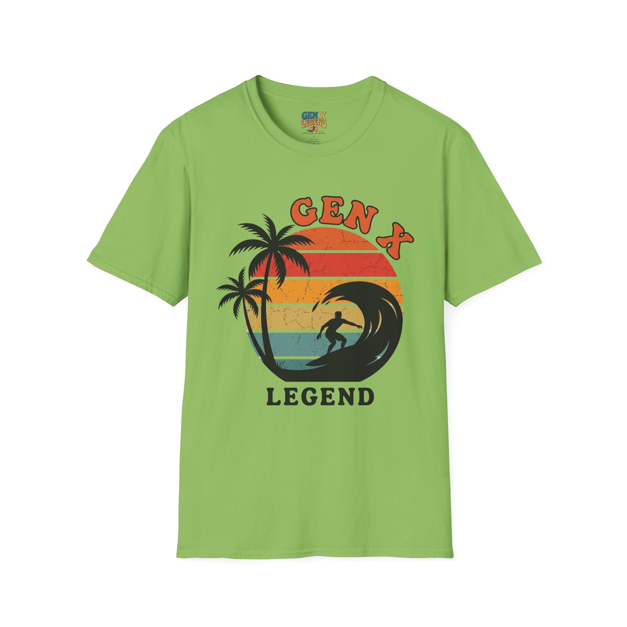 Gen X Legend T-Shirt — 80's Heatwave - 'Pacific Surf'