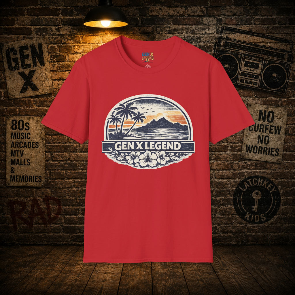 Gen X Legend T-Shirt — 80's Heatwave - 'Summer Beach'