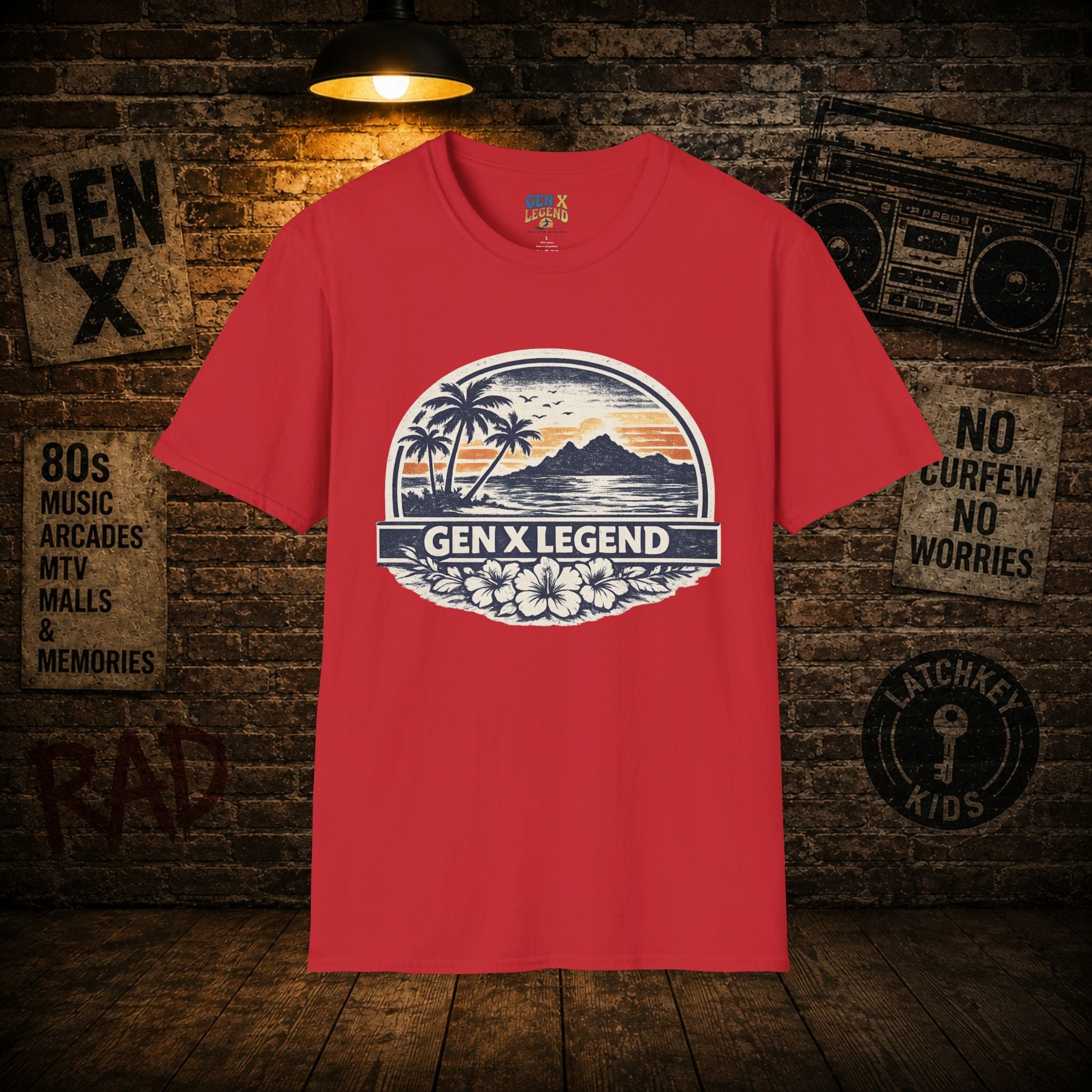 Gen X Legend T-Shirt — 80's Heatwave - 'Summer Beach'