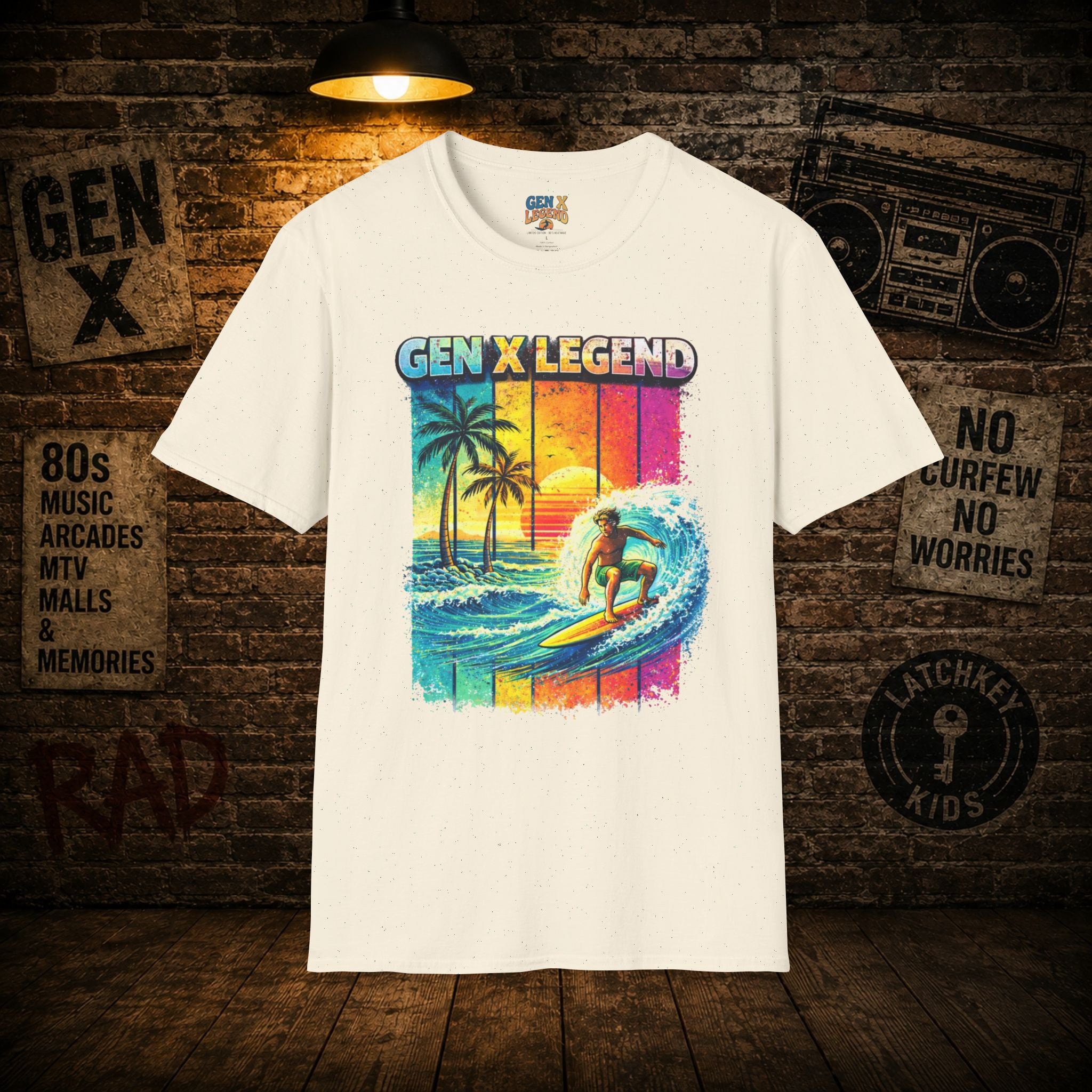 Gen X Legend T-Shirt — 80's Heatwave - 'Surf Classic'