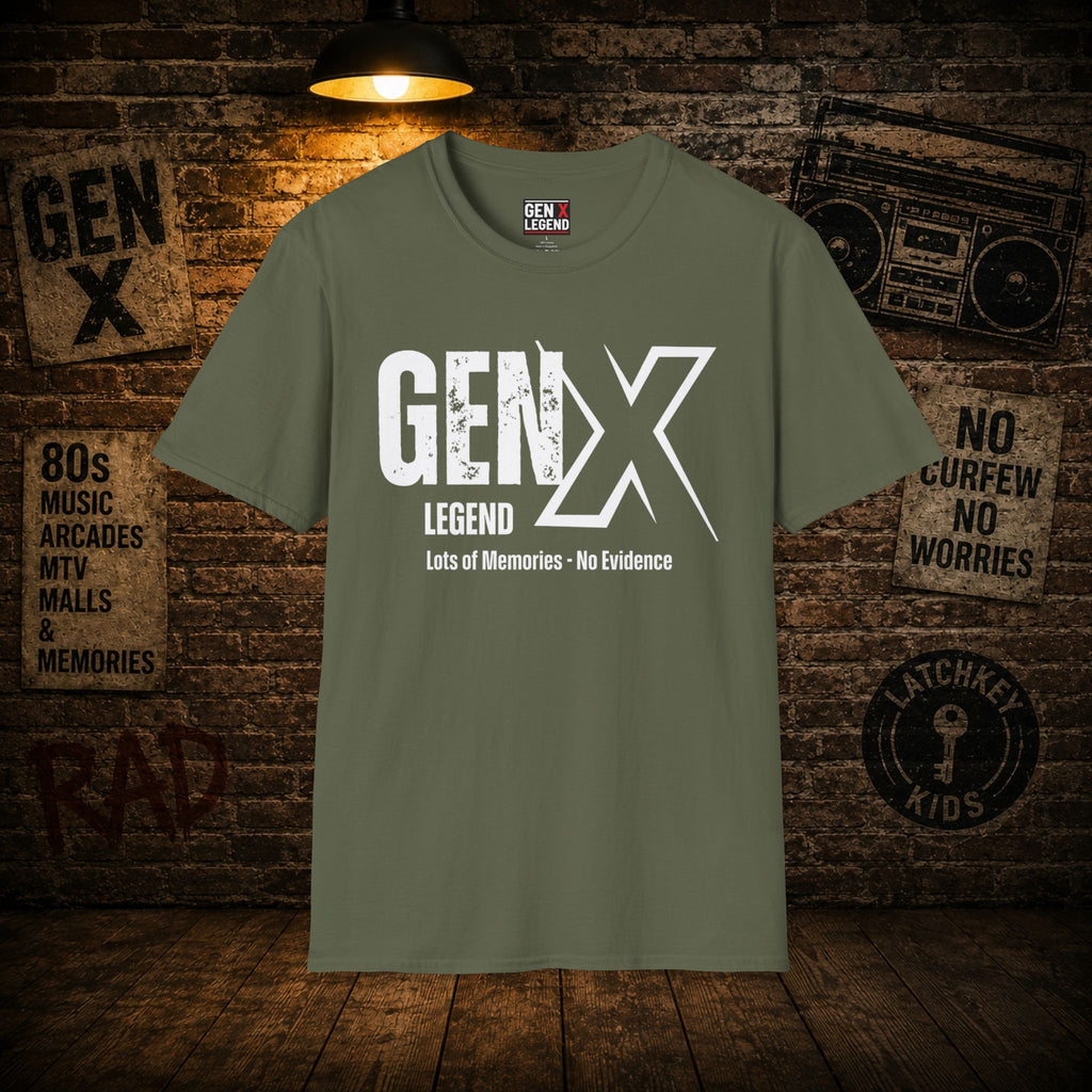 Gen X Legend T-Shirt — 'No Evidence'