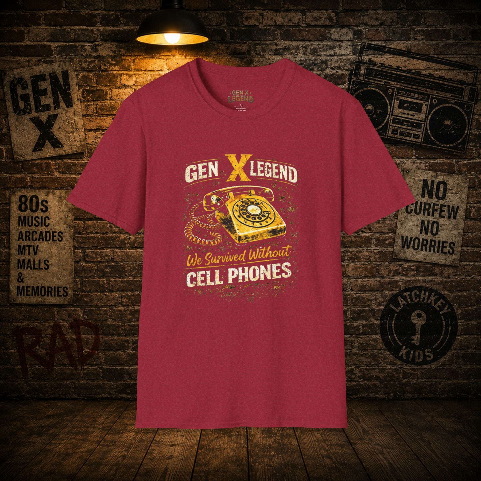Gen X Legend T-Shirt — 'Survived Without Cell Phones'