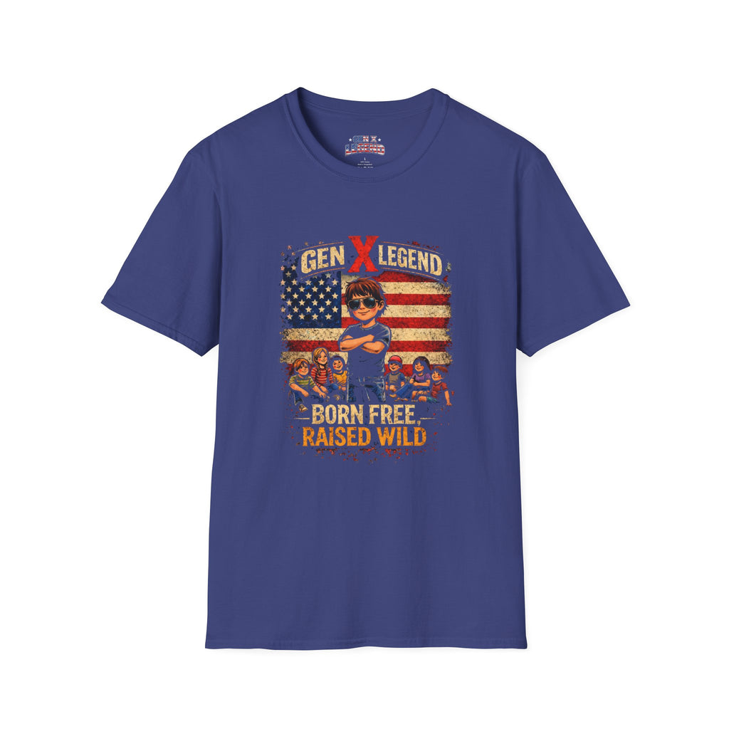 Gen X Legend T-Shirt — 'Born Free Raised Wild'