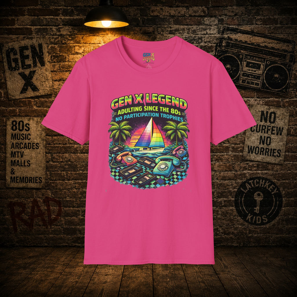 Gen X Legend T-Shirt — 80's Heatwave - 'Adulting'