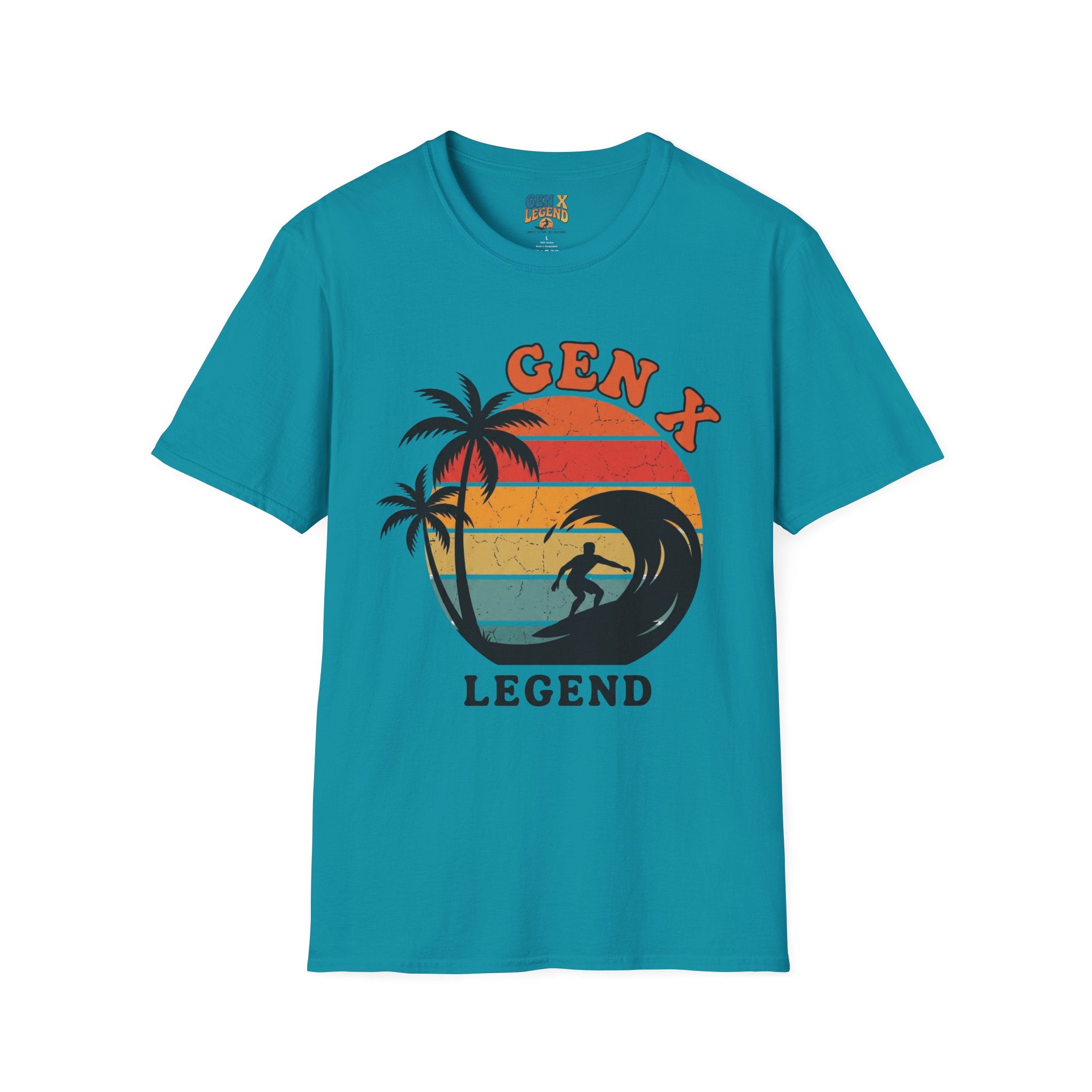 Gen X Legend T-Shirt — 80's Heatwave - 'Pacific Surf'