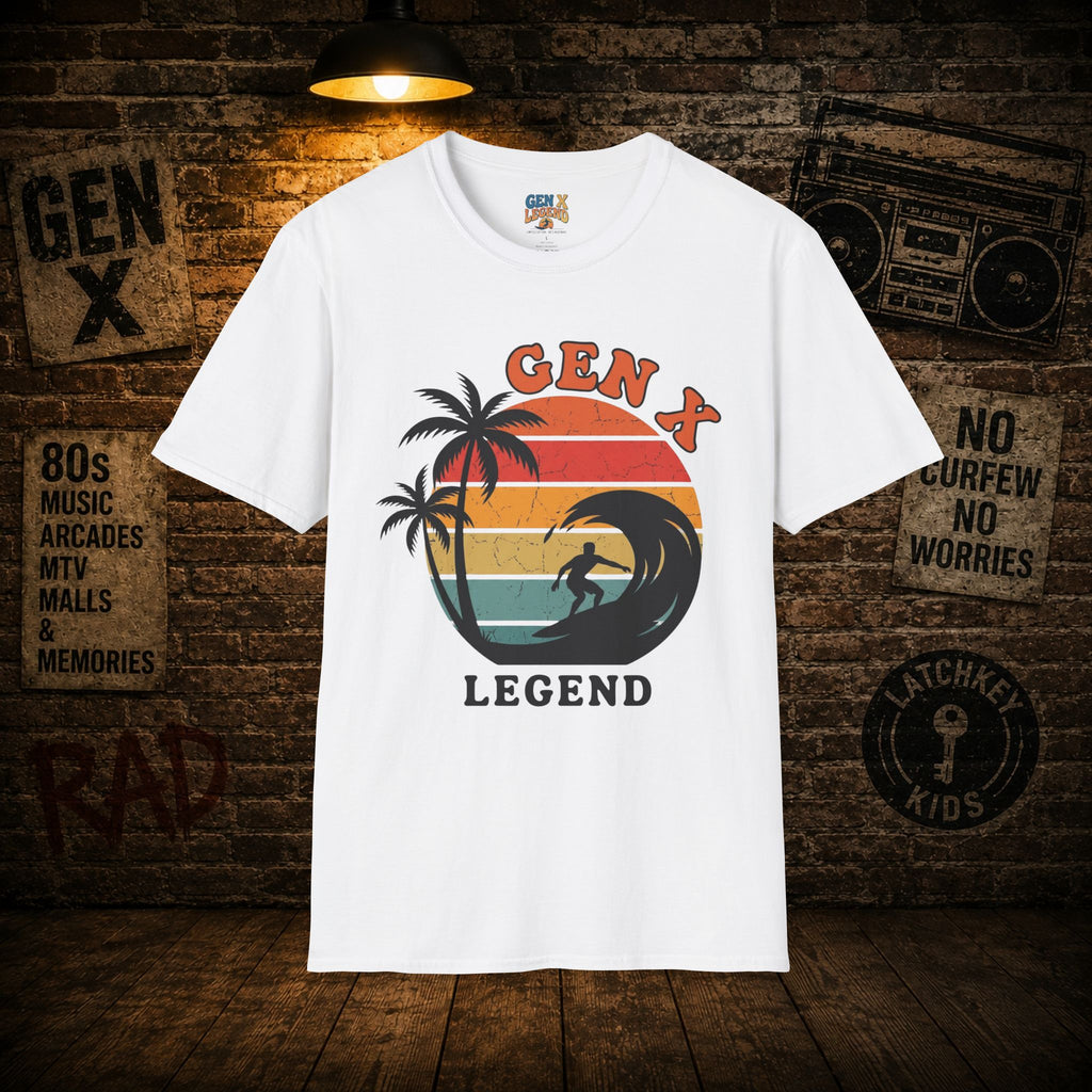 Gen X Legend T-Shirt — 80's Heatwave - 'Pacific Surf'