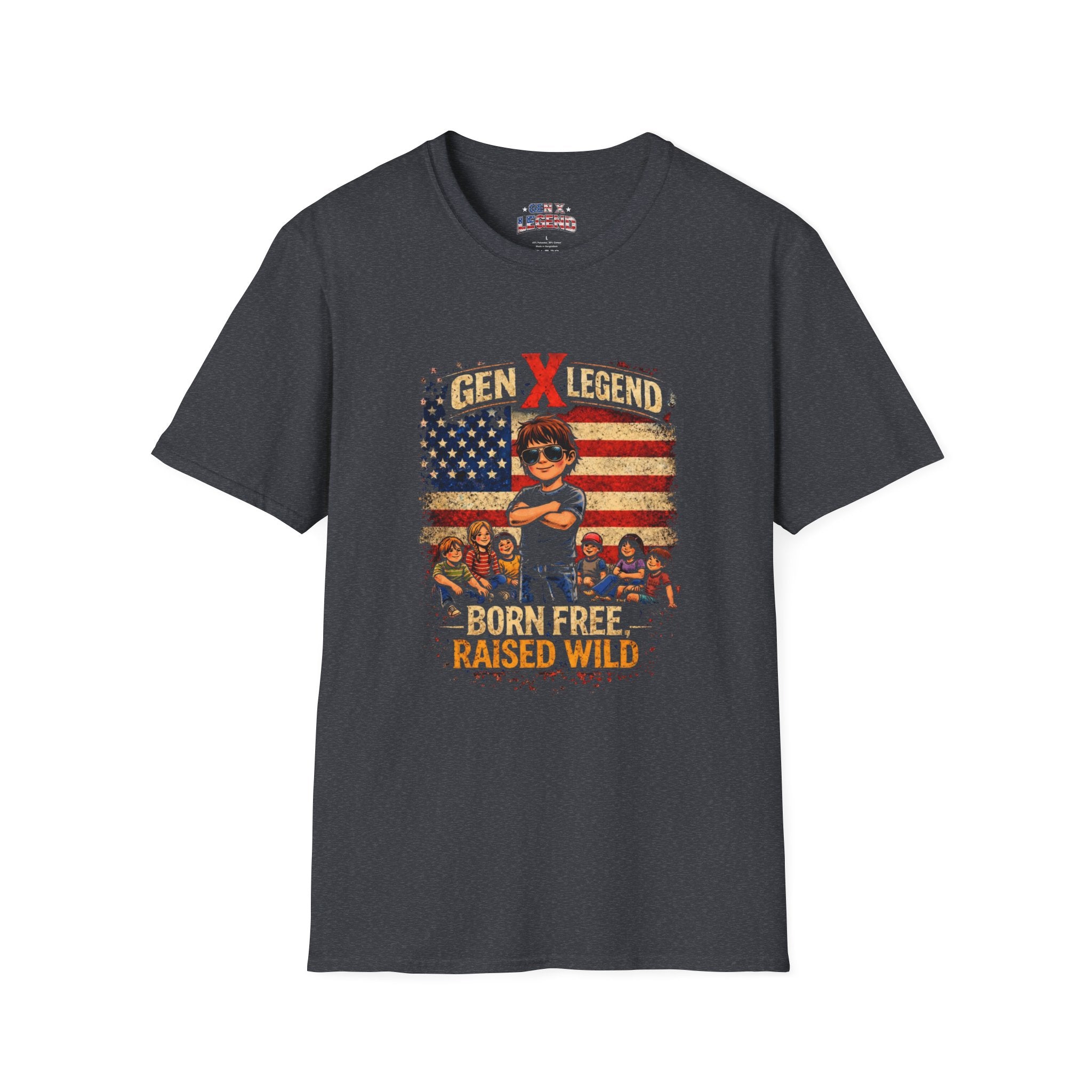 Gen X Legend T-Shirt — 'Born Free Raised Wild'