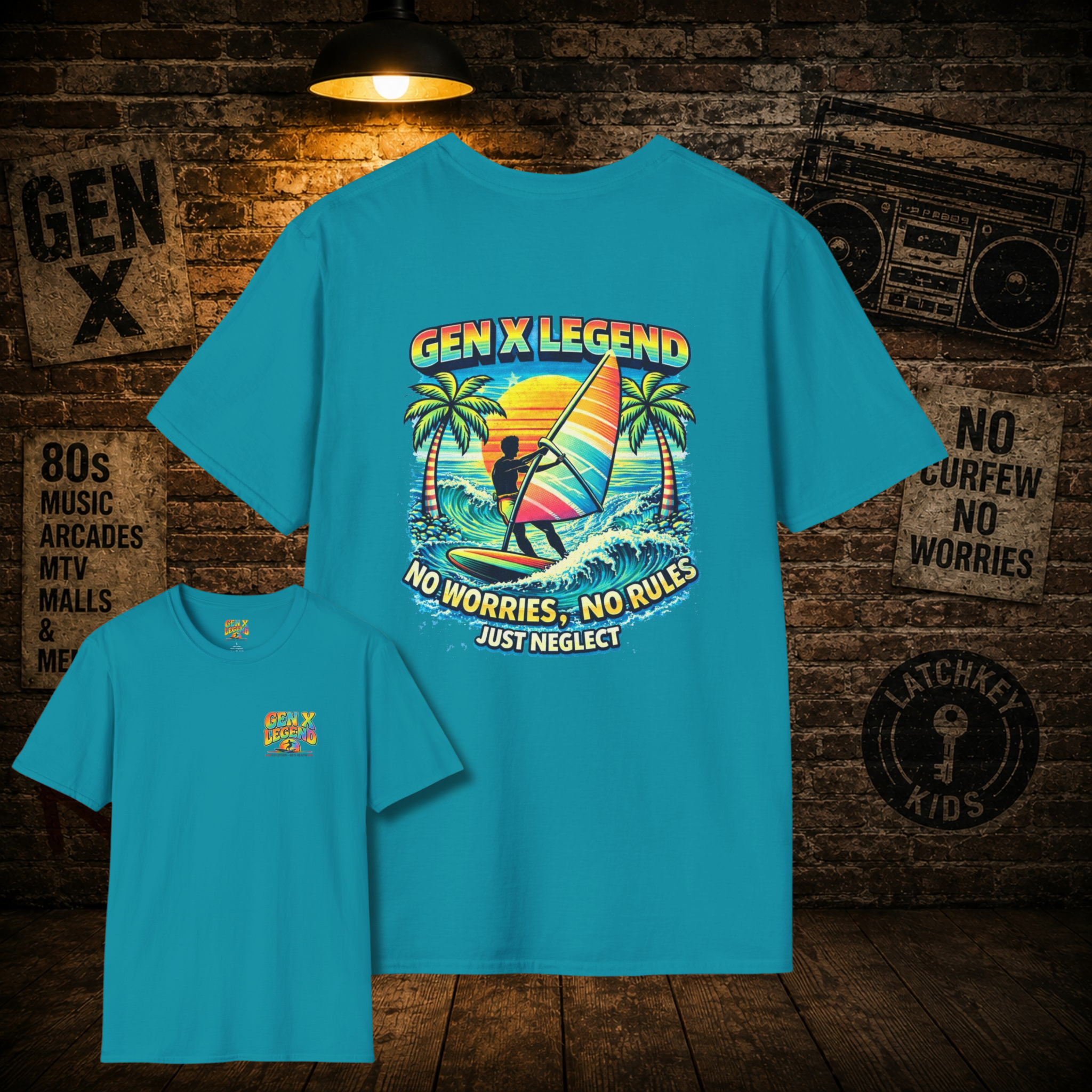Gen X Legend T-Shirt — 80's Heatwave - 'No Worries'